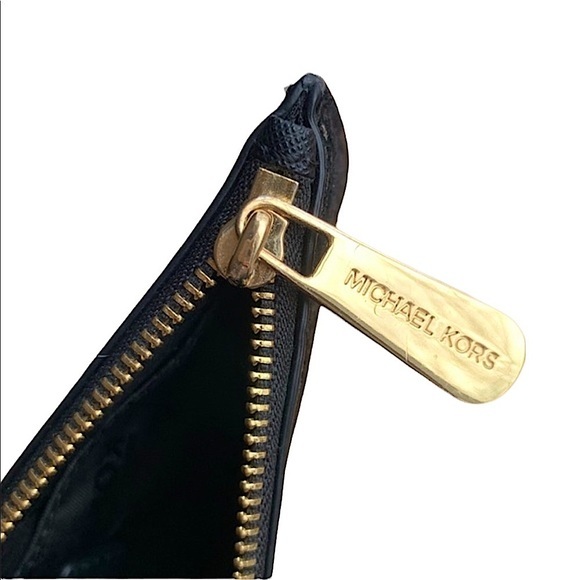 Snake Skin/Suede & Leather MK Wristlet - Picture 5 of 10